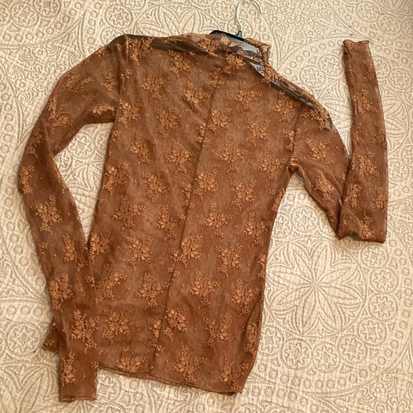 FreePeople LS Mesh Tee - Picture 1 of 3